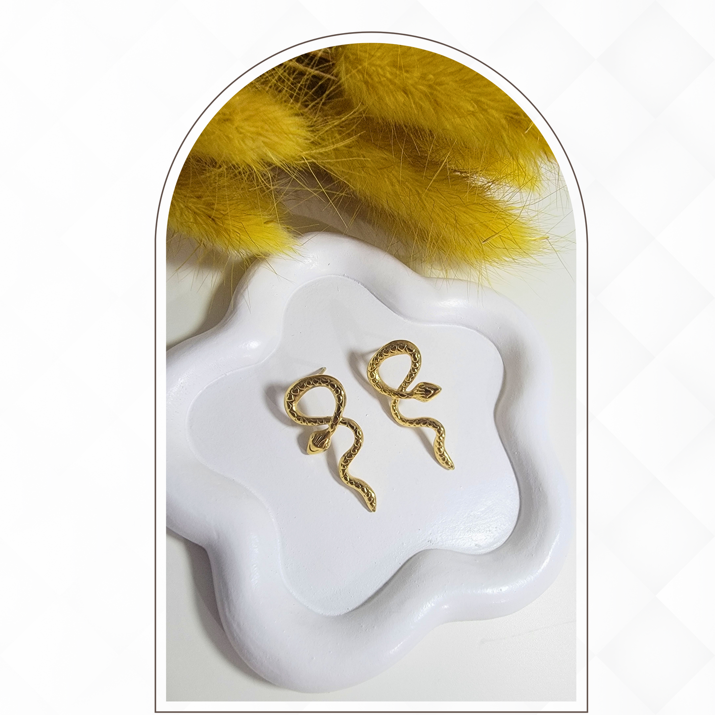 SNAKE STUD EARRINGS